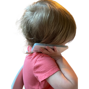 Toddler Makes Pretend Phone Call To Grandma On Toy Smartphone